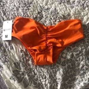Rouched cheeky bikini bottoms